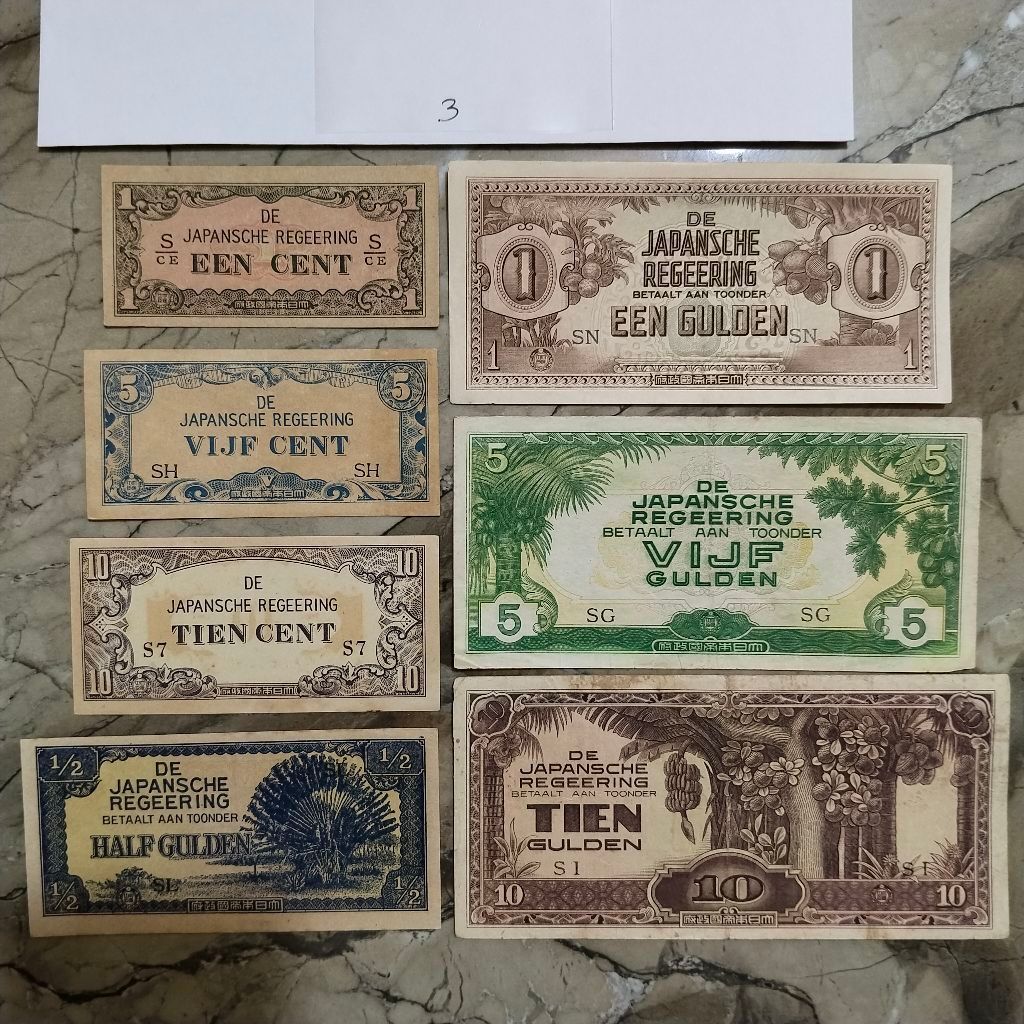 SD-3LKC uang Kuno Set seri Djr uang jaman Jepang