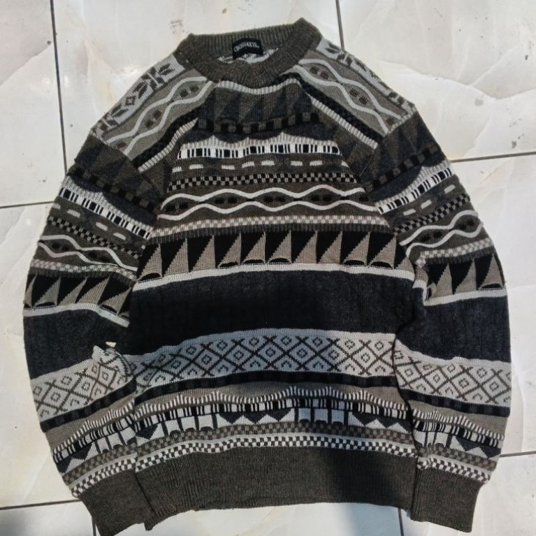 Cross Keys Sweater rajut knitwear vintage motif coogie rare