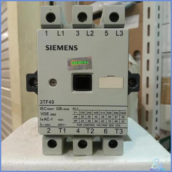 KONTAKTOR SIEMENS 3TF49 100A 220V 48V 110V 380V READY STOCK