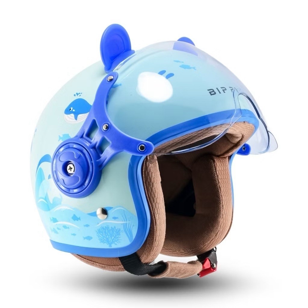 HELM ANAK BIP PLAST COWO BOGO KARAKTER MOTIF SNI