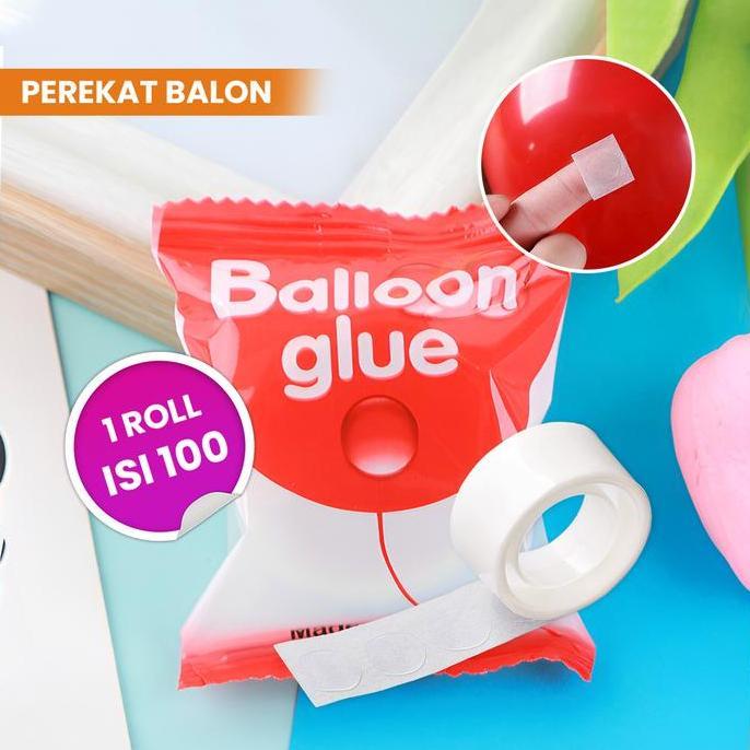 [COD] Tseloop C1000 Lem Balon 1 Roll Isi 100 Dot Double Tape Dekorasi Ulang
