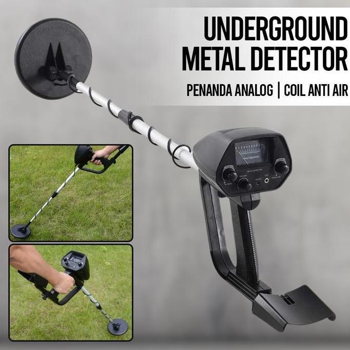 Metal Detector Alat Deteksi Logam Emas di Tanah Portable
