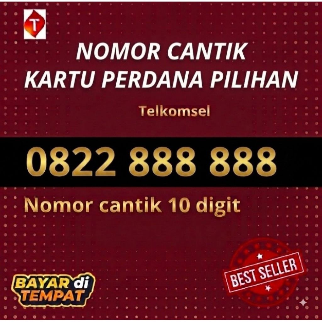 NO CANTIK 10DIGIT FREE 100GB KUOTA INTERNET 4G/5G  BISA DIGUNAKAN DISELURUH WILAYAH INDONESIA