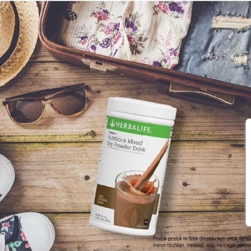 Shake Herbalife F1 550g dengan Nutrisi Lengkap dan Rasa choco Original