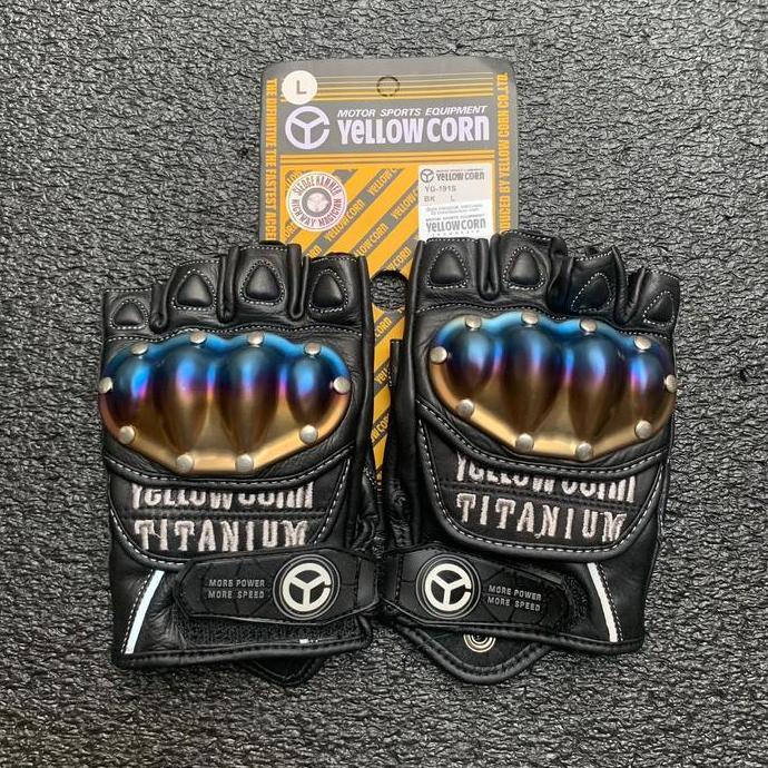 Sarung Tangan Riding Yellow Corn YG-191S Titanium Gloves