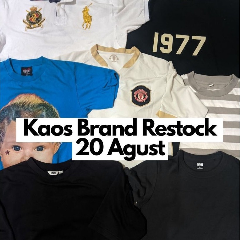 Kaos Brand Vintage Restock 20 Agustus Second