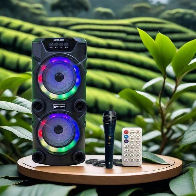 FARMUKE Speaker Bluetooth Bass Besar Speaker Bluetooth Portabel MKC 999