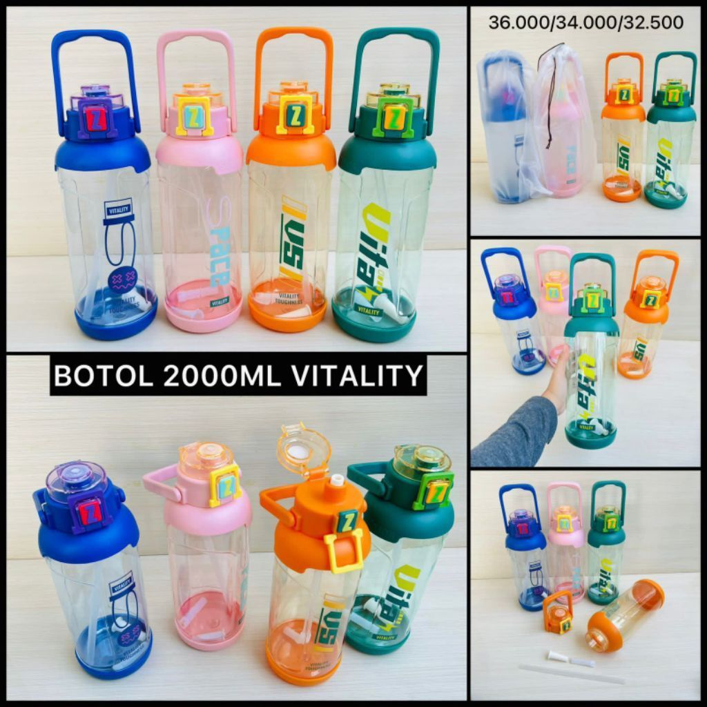 botol minum 2000ml,botol bpa free 2liter