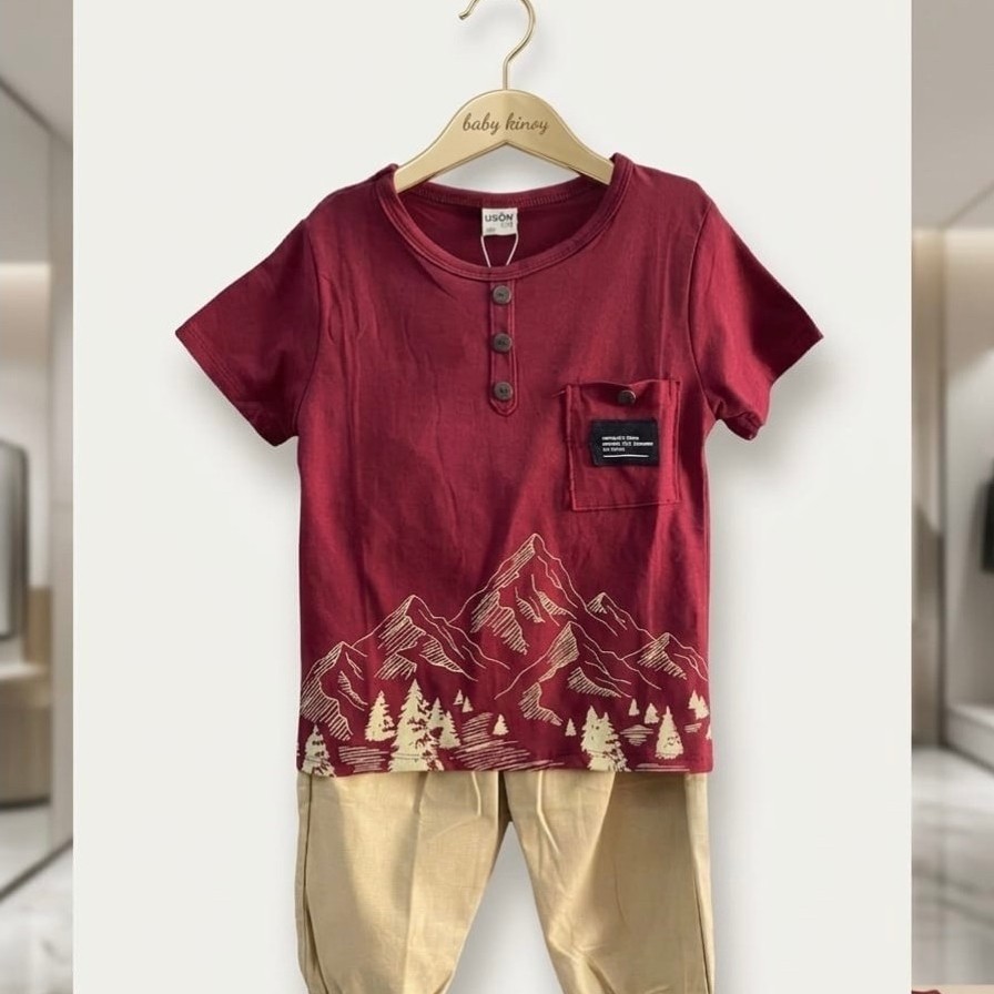 USON 4719 | Stelan Anak Laki Laki Baju kaos Celana Katon Panjang