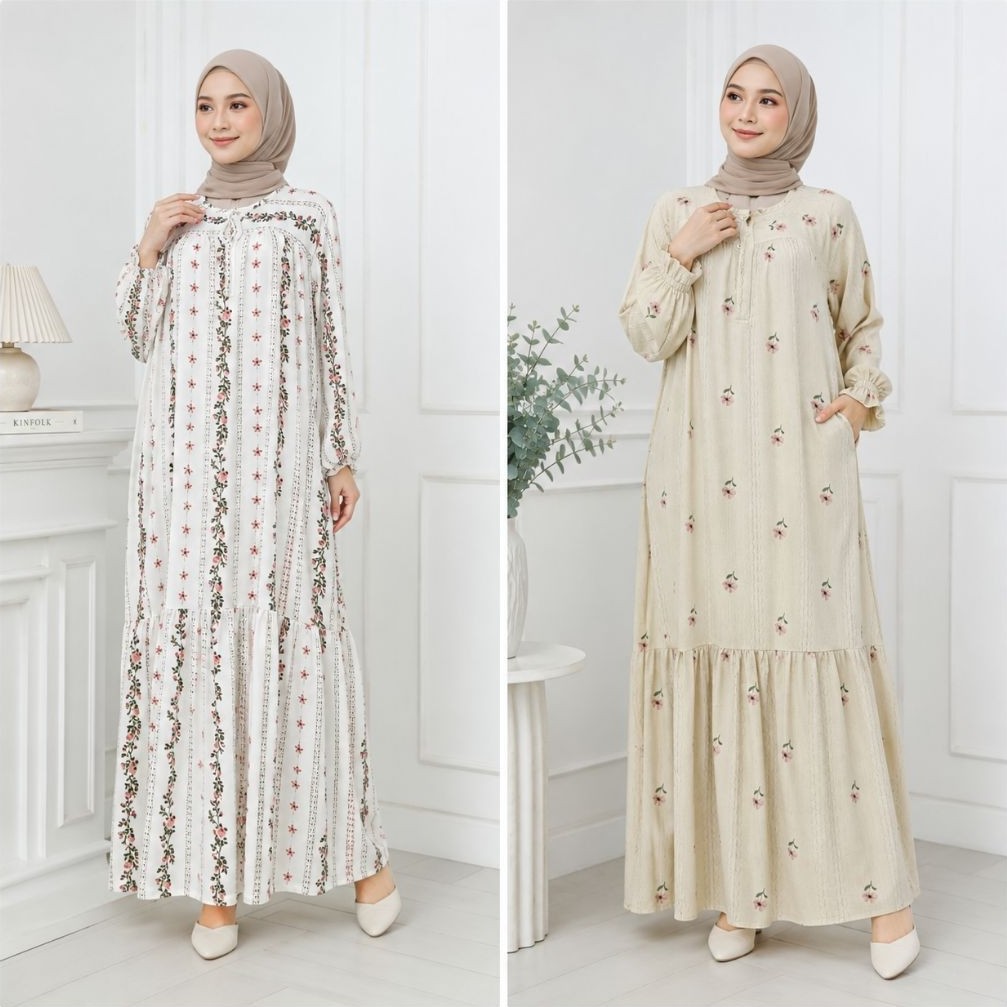GAMIS LONG DRESS -Najla-RoseDress