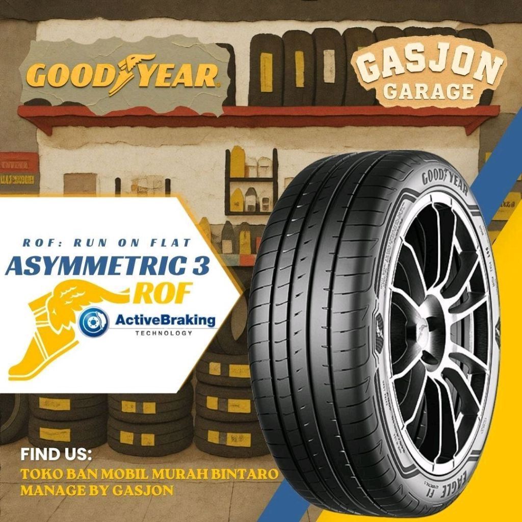 Ban mobil 305/40 r20 goodyear eagle f1 Asymmetric3 ROF 305 40 R20 goodyear eagle f1 Asymmetric 3 RFT