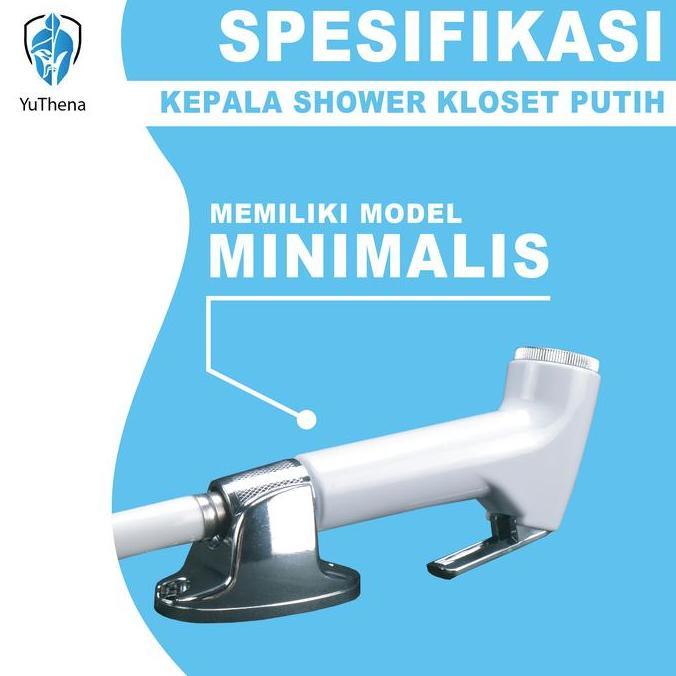 [] Kepala jet shower Putih-kepala shower cebok semprotan cebok