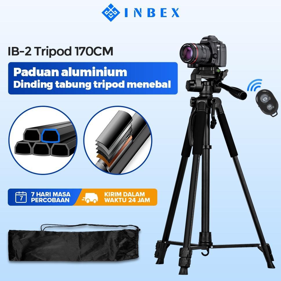 [LIVE]INBEX IB-2 Tripod Kamera Hp Bluetooth Remote Tripot Tebal dan stabil 170cm Diskon