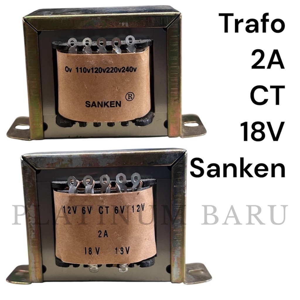 Trafo 2A CT 18V Sanken Transformator Transformer Travo Power Supply