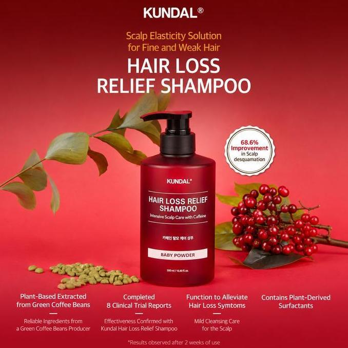 Hair- Kundal Scalp Care And Caffeine Shampoo Baby Powder 500Ml