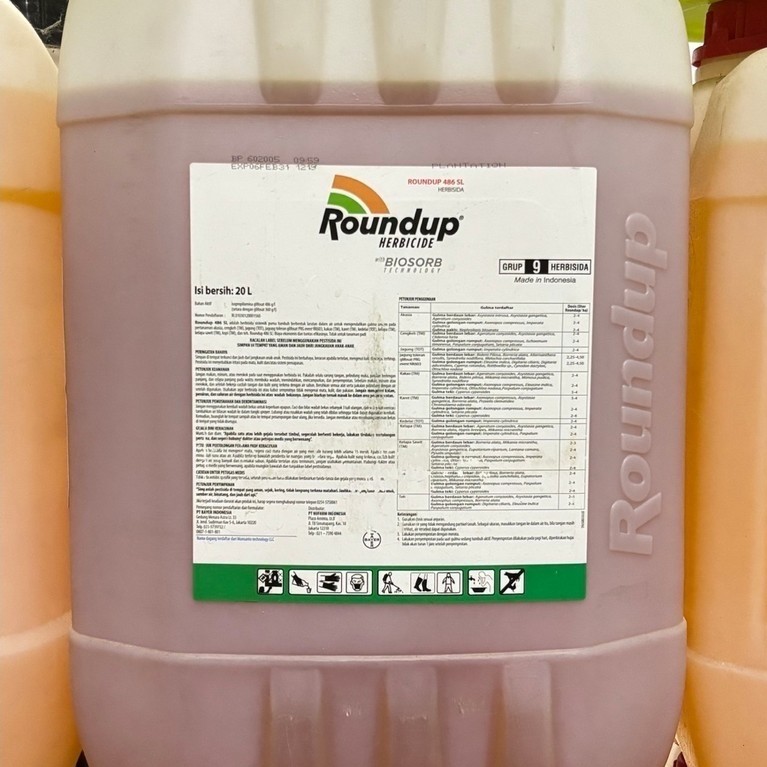 Herbisida Roundup 486 SL 20 Liter Sistemik Purna Tumbuh