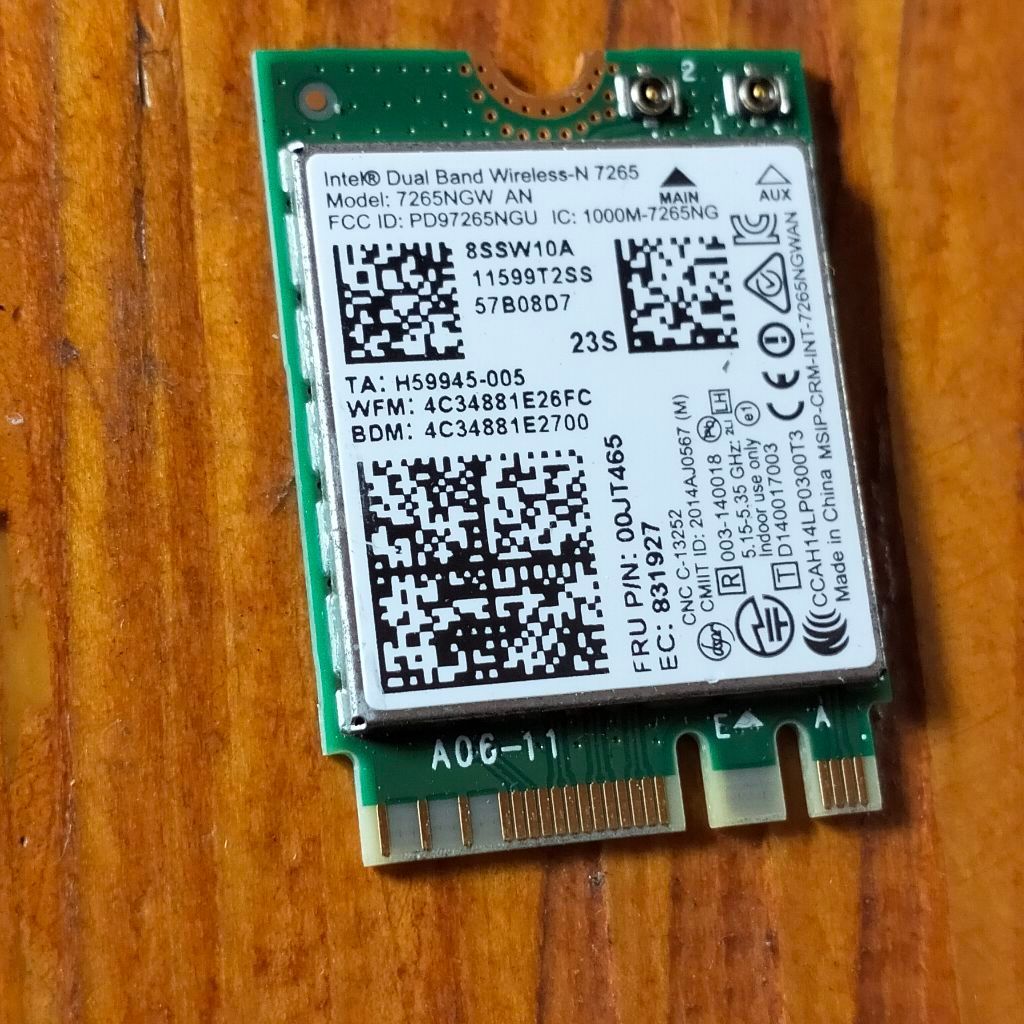 Wifi card Lenovo X250 i5