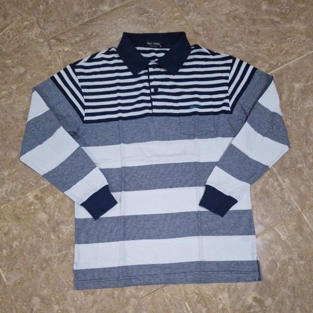 preloved kaos polo lengan panjang hassenda size M
