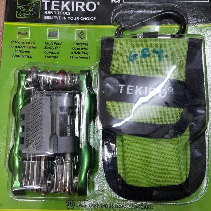Promo Kunci Sepeda / Bike Tool Set 15Pcs TEKIRO Outdoor Outdoor Diskon
