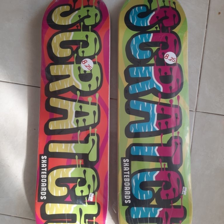 DECK SCRATCH TYPO SIZE 8.0 dan 8.25 PAPAN SCRATCH