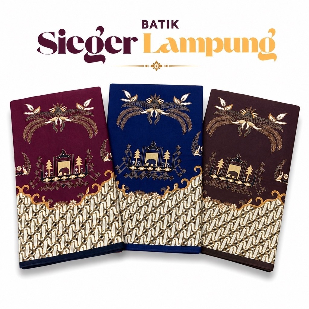 Batik Katun Sieger Lampung | Bahan Katun Premium Halus Untuk Baju Seragam Guru Sekolah Kantor Dinas
