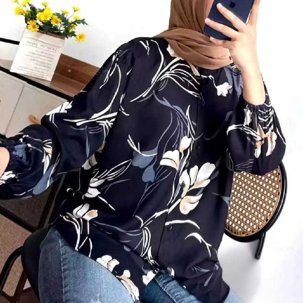Diskon Ootd Kemeja Rayon Motif Kekinian - Kemeja Kancing Aktif - Kemeja Rayon Motif - Kemeja Casual 
