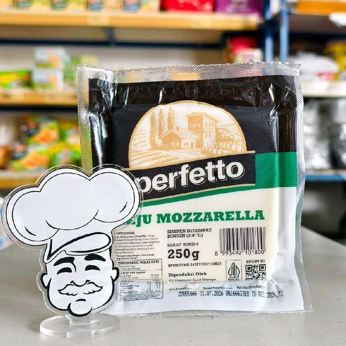 Perfetto Mozarella 250Gr Keju Mozarella / Mozarella Cheese Perfetto 250Gr
