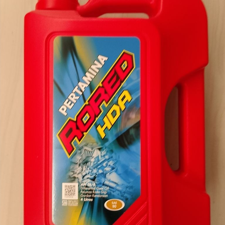 oli transmisi rored 90 HDA premium biru kemasan 4L original pertamina
