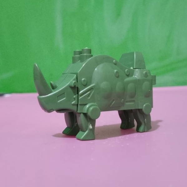 Figure Part Megazord POWER RANGERS WILD FORCE - GAO RHINO - Murah Retro Vintage Rare Koleksi Mainan 