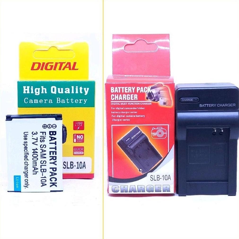 Baterai dan Charger SLB-10A camera Samsung battery pocket kamera digital digicam SLB10A EX2F L100 L1