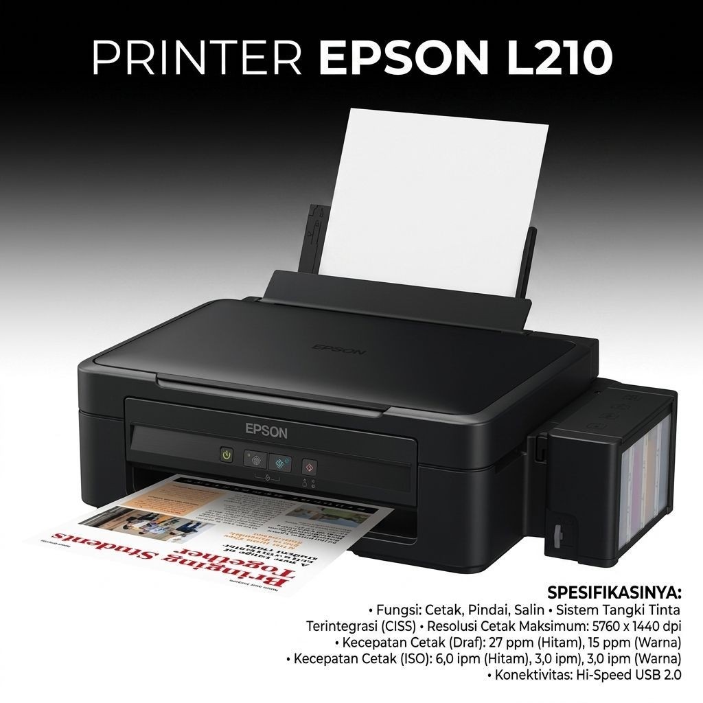 Printer Epson L210 L 210 l210 color cetak foto
