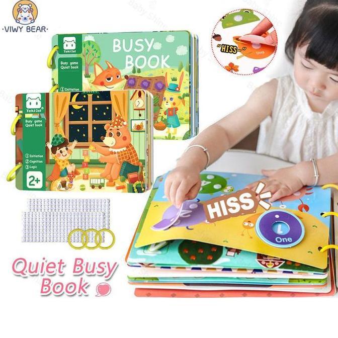 30/14 Pages Quiet Book Books Children Mortonshire Activity Book Velcro-secured Children's Book Child