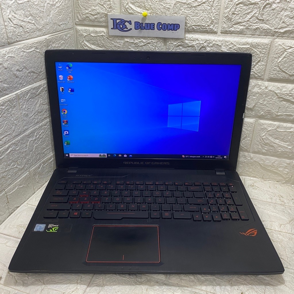 Laptop Gaming Asus ROG Core i7 Gen 7 Nvidia GTX 1050 Ram 16 GB SSD 256GB Laptop Editing Design Rende
