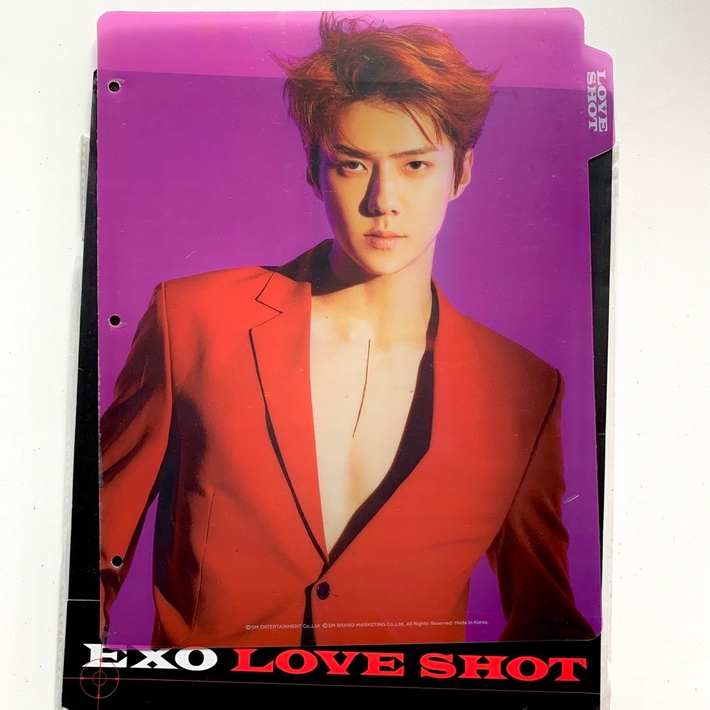 exo sehun official md merch merchandise love shot binder index bindex