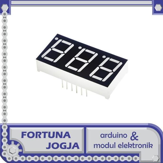 Seven Segment Display 7 Segment Merah 0.56 Inch 3 Digit