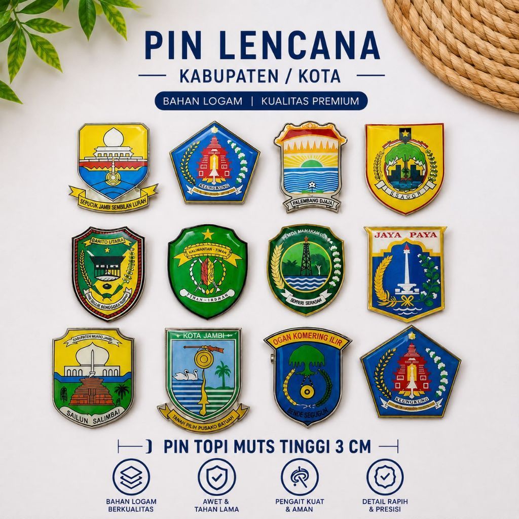Pin muts resin timbul logo custom pin resin custom logo pin logo custom lembaga instansi