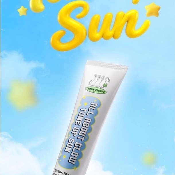 READY SIAP KIRIM CHASIN RABBITS ALL ABOUT GLOW TONE UP SUN 70ml