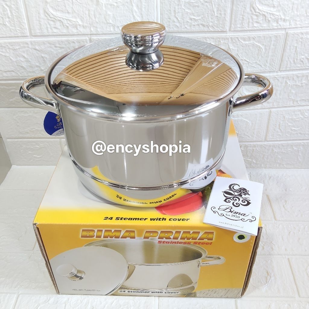 PANCI BIMA STEAMER /KUKUS LANGSENG 24 CM STAINLESS