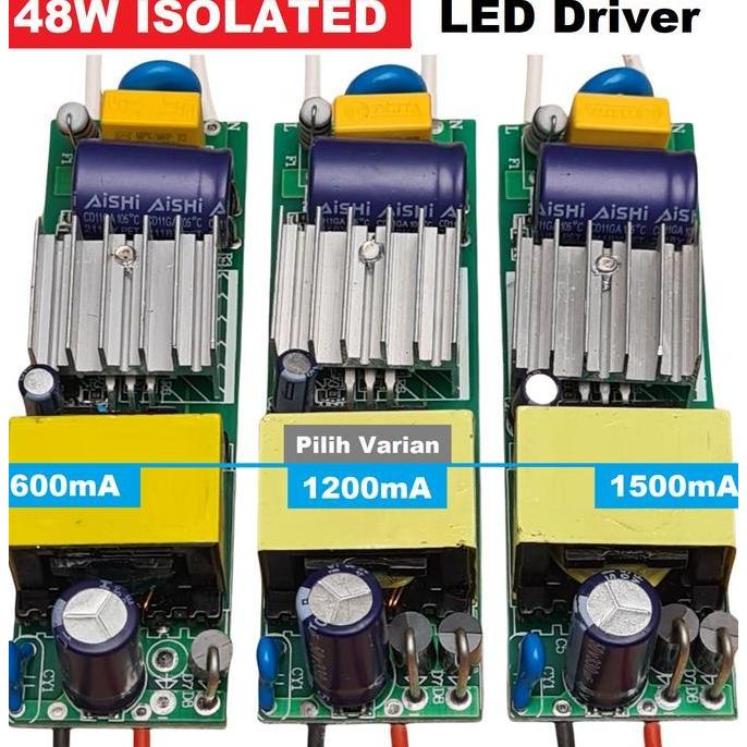 Led Driver Hpl 48W Isolated 600Ma 1200Ma 1500Ma Akuarium Aquascape Pju