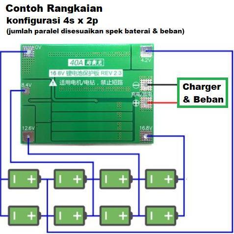 Modul Proteksi Baterai 18650 Battery Protection Module Bms 4S 5S