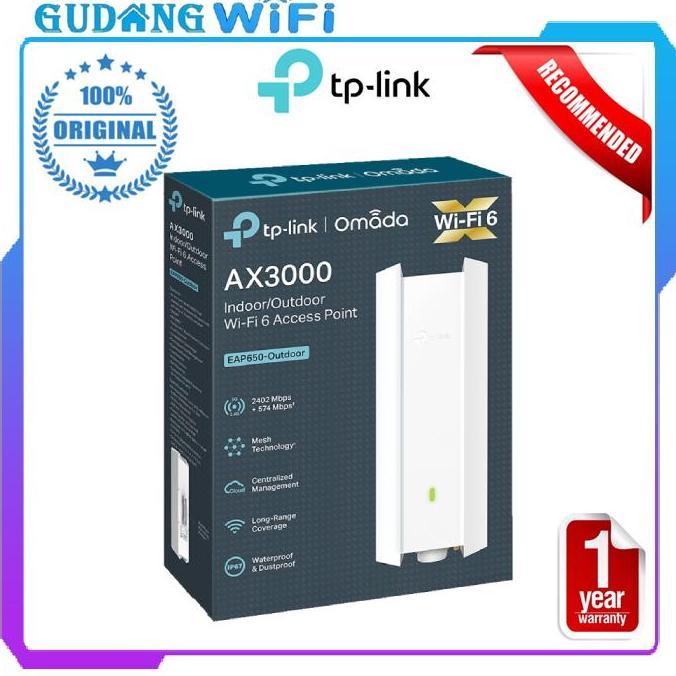 Tp-Link EAP650 Outdoor AX3000 Indoor/Outdoor WiFi 6 Access Point