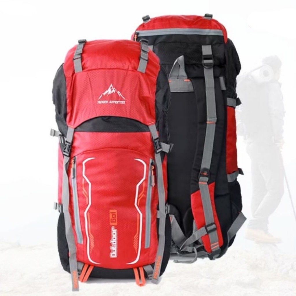 Tas Ransel Gunung 50-60L - Ransel Pria/Wanita 50-60L - Tas Gunung Unisex - Ransel Hiking Camp Unisex