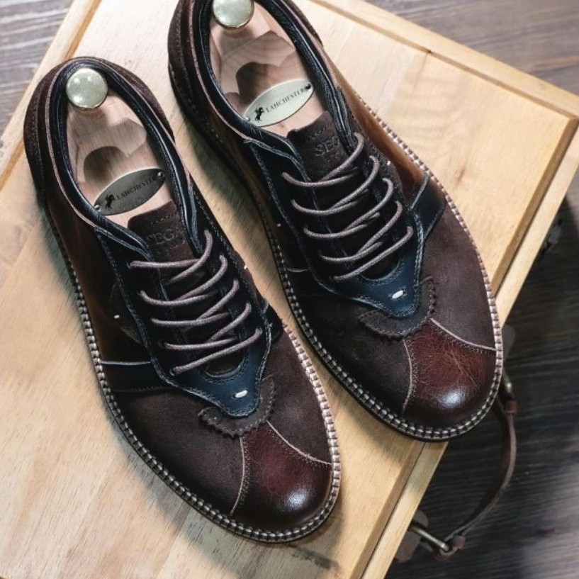 EXODOS57 - Segara Sepatu Kulit Vintage - New Kamba Dark Brown