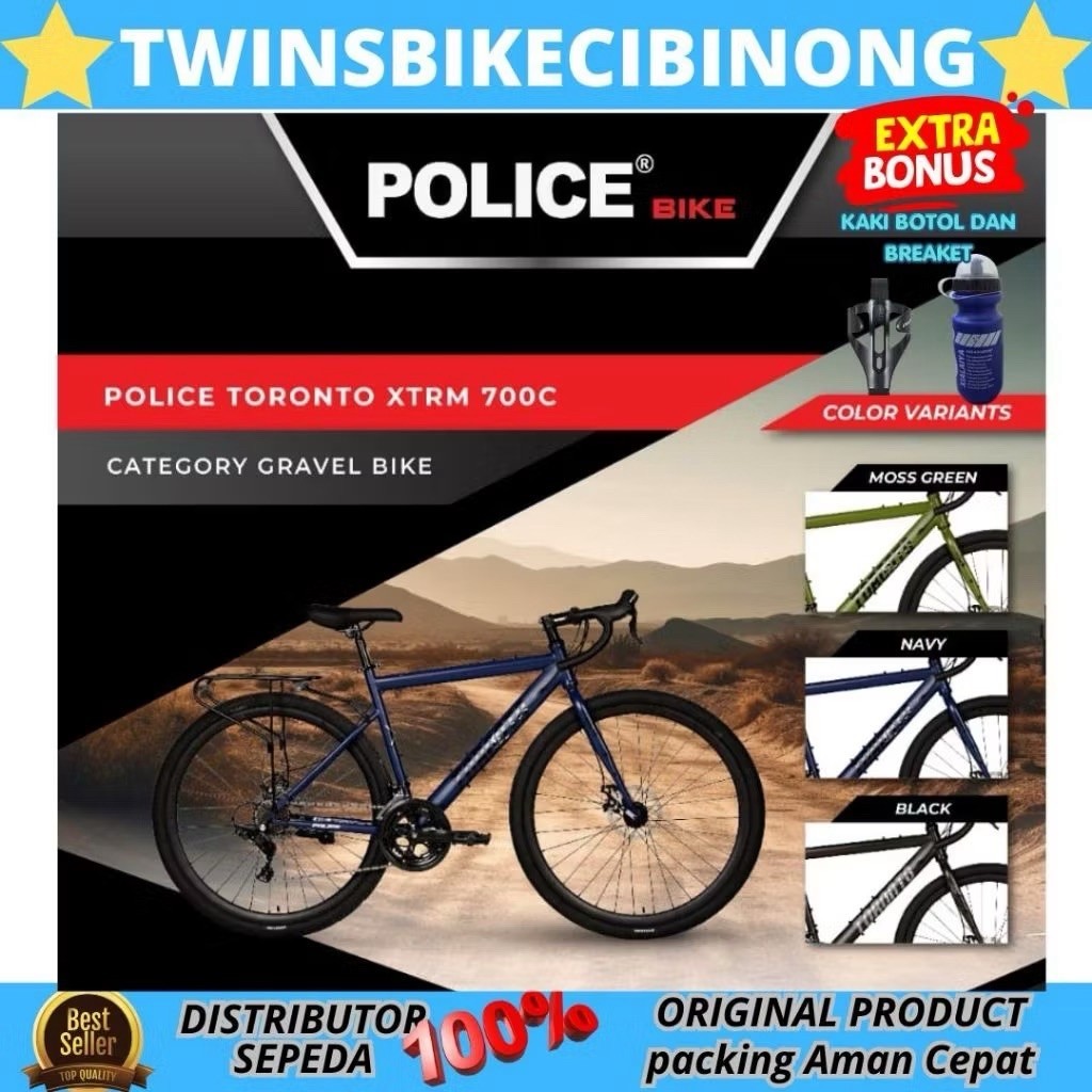 Sepeda Roadbike Gravel Police Toronto XTRM 700c