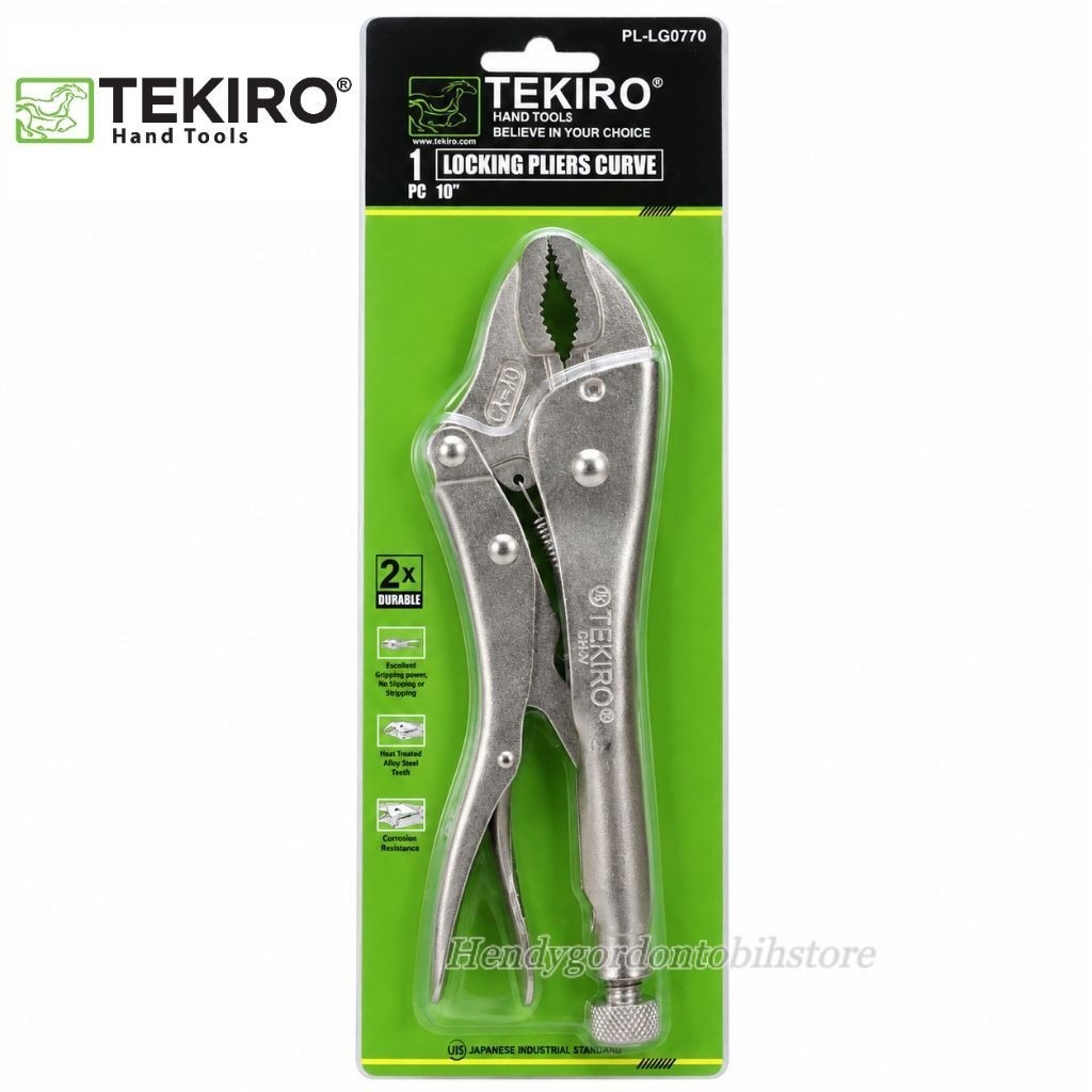 TANG BUAYA TEKIRO VICE GRIP TANG STEL SETEL TEKIRO 10" TANG JEPIT BENGKOK