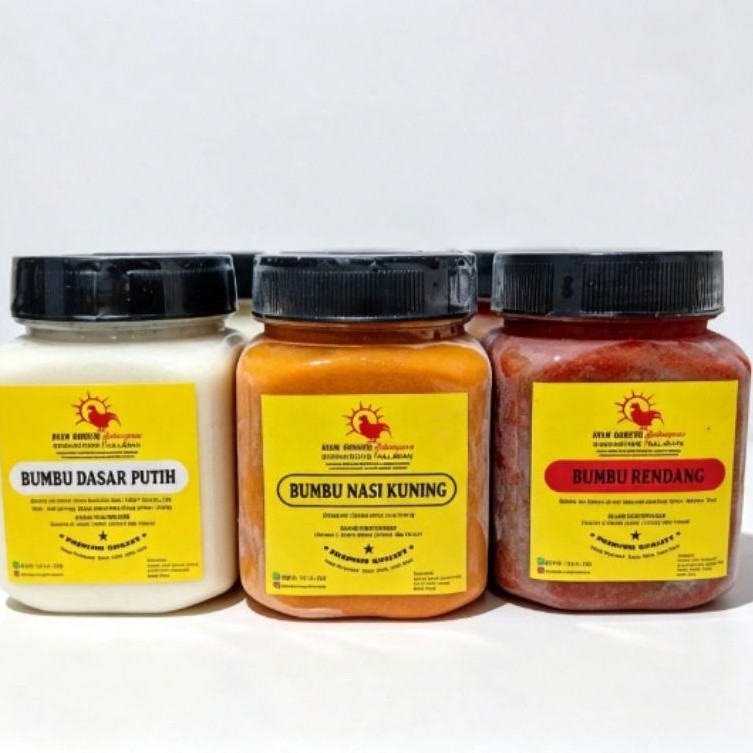 Bumbu Halus Siap Pakai# Bumbu Dasar Putih_Bumbu Nasi Kuning_Bumbu Rendang# Frozen