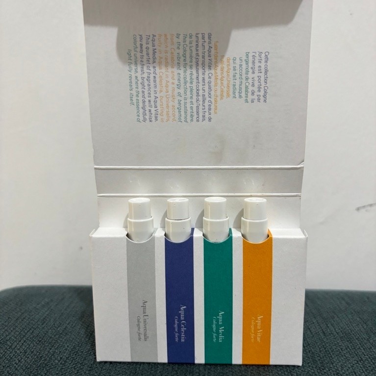 Vial set decant parfum 7 x 2ml MFK aqua media cologne forte aqua universalis cologne forte aqua cele