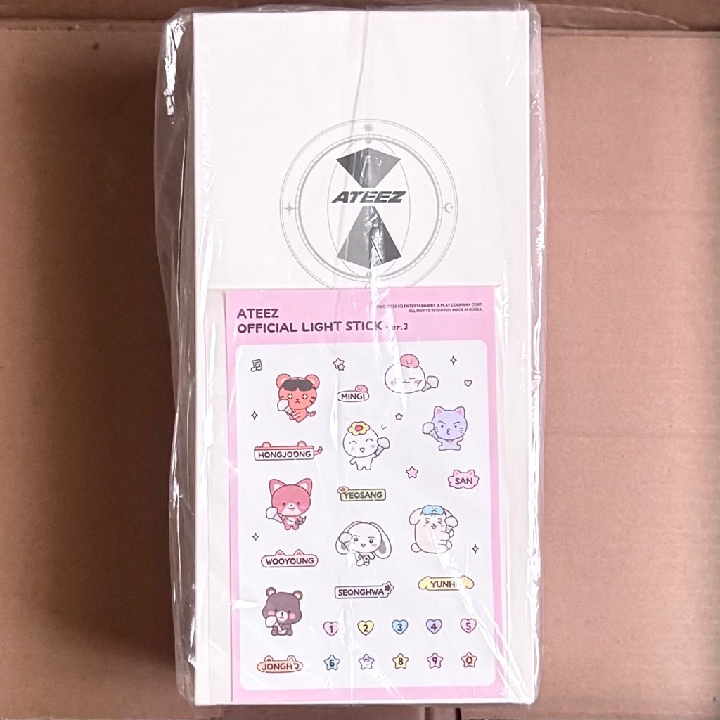 ATEEZ Lightstick Lightiny Ver3 + Benefit Sticker
