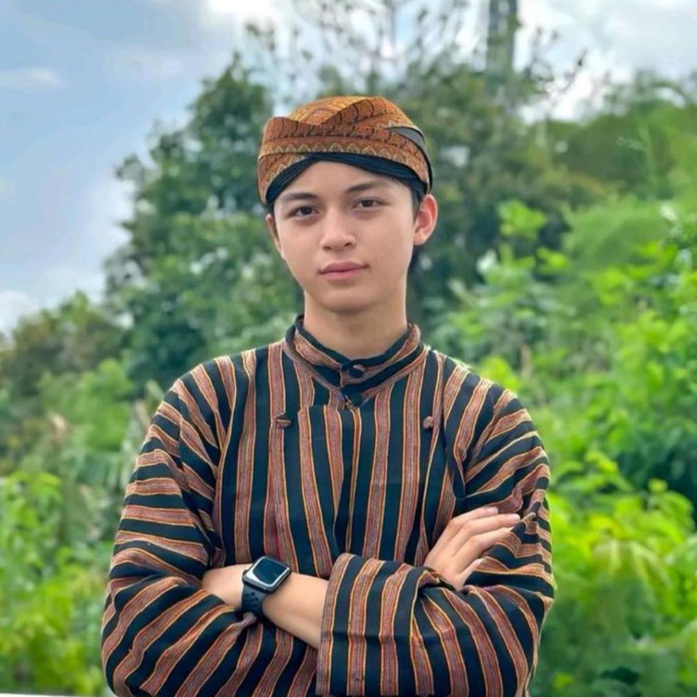 Pakaian adat - Baju adat Jawa sorjan lurik laki laki / pria dewasa tenun garis warna