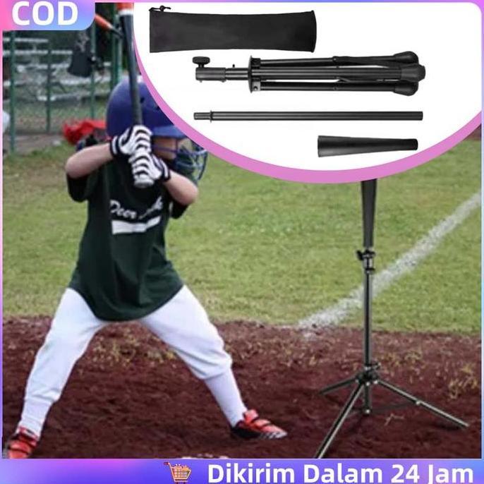 FKINAPE 1set Batting Tee Baseball Softball Batting Tee Ketinggian Adjustable Baseball Softball Sturd